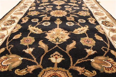 Jaipur Black Hand Knotted 30 X 50 Area Rug 250-28350 Image 3