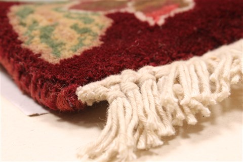 Jaipur Red Hand Knotted 30 X 50 Area Rug 250-28352 Image 7