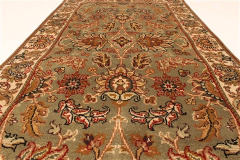 Jaipur Green Hand Knotted 30 X 50 Area Rug 250-28354 Image 3