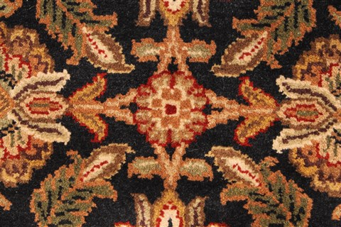 Jaipur Black Hand Knotted 30 X 50 Area Rug 250-28355 Image 1