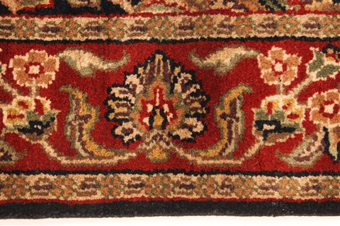 Jaipur Black Hand Knotted 30 X 50 Area Rug 250-28355 Image 2