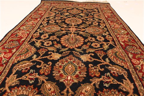 Jaipur Black Hand Knotted 30 X 50 Area Rug 250-28355 Image 3