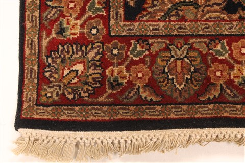 Jaipur Black Hand Knotted 30 X 50 Area Rug 250-28355 Image 9
