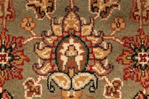 Jaipur Green Hand Knotted 30 X 50 Area Rug 250-28356 Image 7