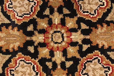 Jaipur Black Octagon Hand Knotted 40 X 40 Area Rug 250-28357 Image 1