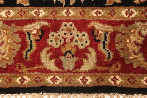 Jaipur Black Octagon Hand Knotted 40 X 40 Area Rug 250-28357 Image 2