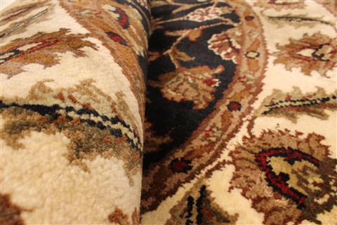 Jaipur Black Round Hand Knotted 40 X 40 Area Rug 250-28358 Image 4