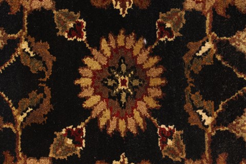 Jaipur Black Round Hand Knotted 40 X 40 Area Rug 250-28358 Image 9