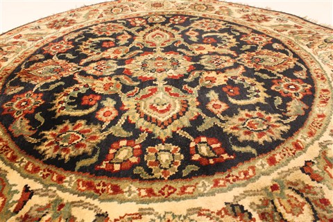 Jaipur Black Round Hand Knotted 310 X 310 Area Rug 250-28360 Image 2