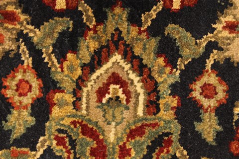 Jaipur Black Round Hand Knotted 310 X 310 Area Rug 250-28360 Image 6
