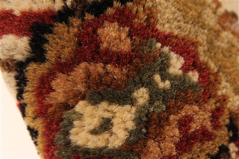 Jaipur Black Square Hand Knotted 30 X 30 Area Rug 250-28361 Image 5