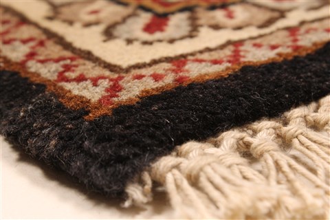 Jaipur Black Square Hand Knotted 30 X 30 Area Rug 250-28361 Image 7