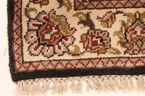 Jaipur Black Square Hand Knotted 30 X 30 Area Rug 250-28361 Image 8