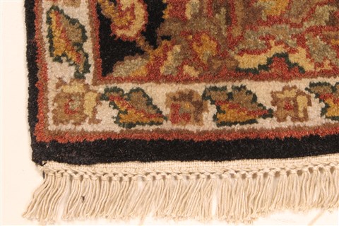 Jaipur Black Hand Knotted 20 X 30 Area Rug 250-28362 Image 1