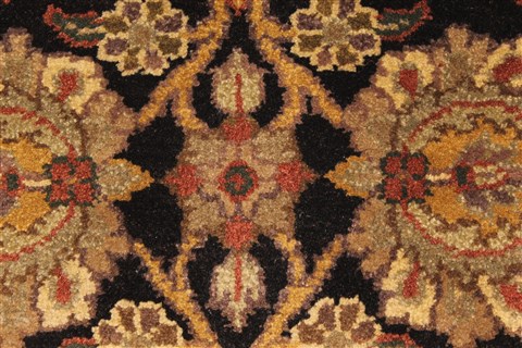 Jaipur Black Hand Knotted 20 X 30 Area Rug 250-28362 Image 2