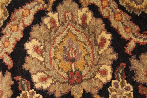 Jaipur Black Hand Knotted 20 X 30 Area Rug 250-28362 Image 8