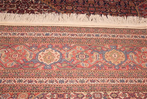 Tabriz Red Hand Knotted 94 X 1210 Area Rug 400-28363 Image 2