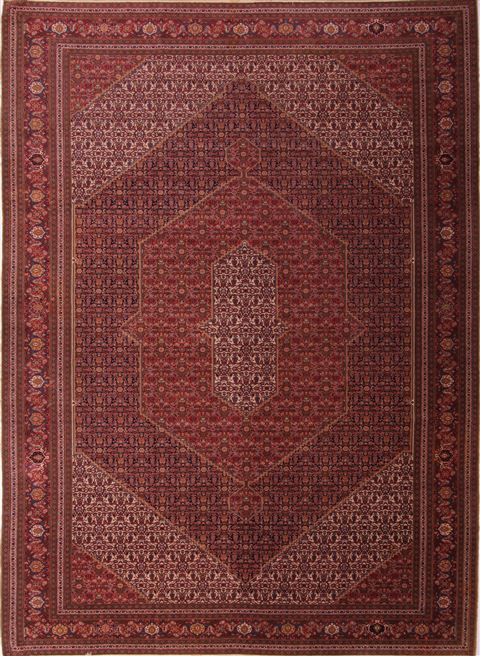 Tabriz Red Hand Knotted 94 X 1210 Area Rug 400-28363 Image 0