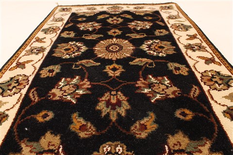 Jaipur Black Hand Knotted 20 X 30 Area Rug 250-28364 Image 3