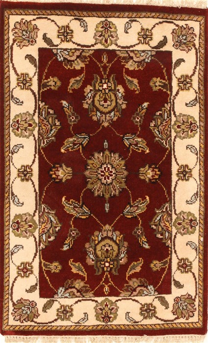 Jaipur Red Hand Knotted 20 X 30  Area Rug 250-28365 Image 0