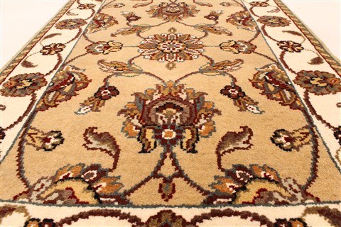 Jaipur Beige Hand Knotted 20 X 30 Area Rug 250-28368 Image 3