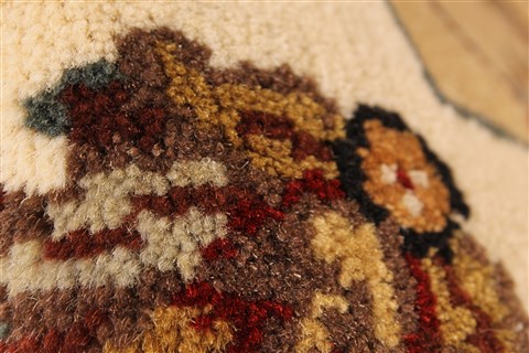 Jaipur Beige Hand Knotted 20 X 30 Area Rug 250-28368 Image 5