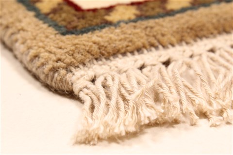 Jaipur Beige Hand Knotted 20 X 30 Area Rug 250-28368 Image 8