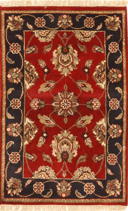 Jaipur Red Hand Knotted 20 X 30  Area Rug 250-28369 Image 0