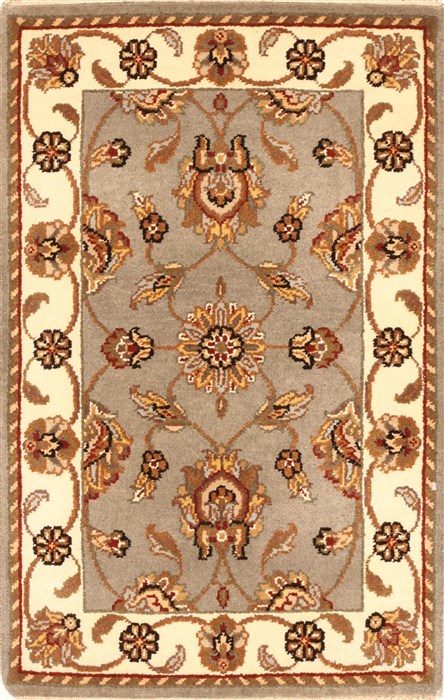 Jaipur Beige Hand Knotted 20 X 30  Area Rug 250-28370 Image 0