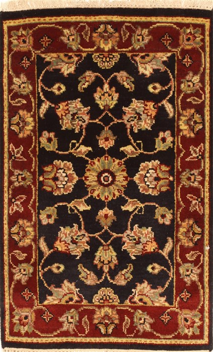 Jaipur Black Hand Knotted 20 X 30  Area Rug 250-28371 Image 0