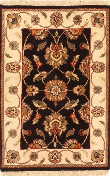 Jaipur Black Hand Knotted 20 X 30  Area Rug 250-28374 Image 0
