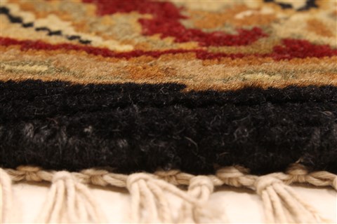 Jaipur Black Round Hand Knotted 30 X 30 Area Rug 250-28375 Image 8