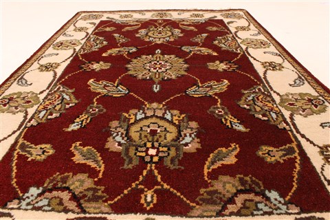 Jaipur Red Hand Knotted 20 X 30 Area Rug 250-28378 Image 4