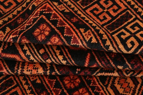 Baluch Brown Hand Knotted 211 X 49 Area Rug 253-28383 Image 3