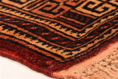 Baluch Brown Hand Knotted 211 X 49 Area Rug 253-28383 Image 5