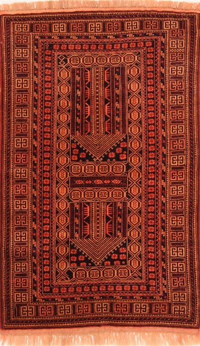 Baluch Brown Hand Knotted 211 X 49 Area Rug 253-28383 Image 0