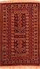Baluch Brown Hand Knotted 211 X 49  Area Rug 253-28383 Thumb 0