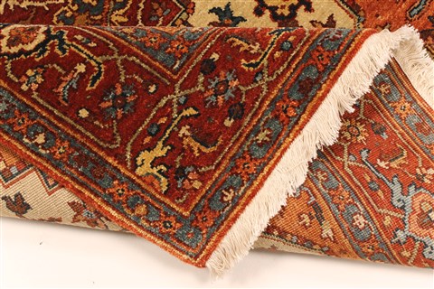 Serapi Beige Hand Knotted 40 X 511 Area Rug 250-28386 Image 5
