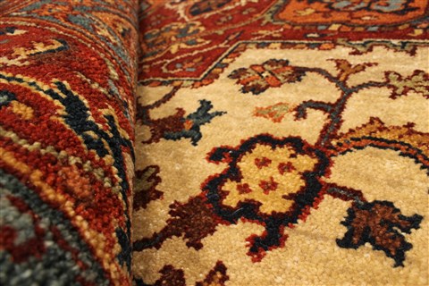 Serapi Beige Hand Knotted 40 X 511 Area Rug 250-28386 Image 6
