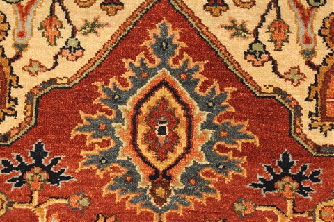 Serapi Orange Hand Knotted 40 X 61 Area Rug 250-28389 Image 11