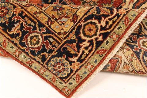 Serapi Orange Hand Knotted 40 X 61 Area Rug 250-28389 Image 6