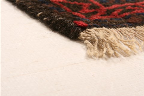 Baluch Orange Hand Knotted 30 X 47 Area Rug 253-28391 Image 5