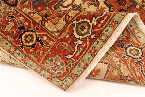 Serapi Beige Hand Knotted 311 X 62 Area Rug 250-28395 Image 6
