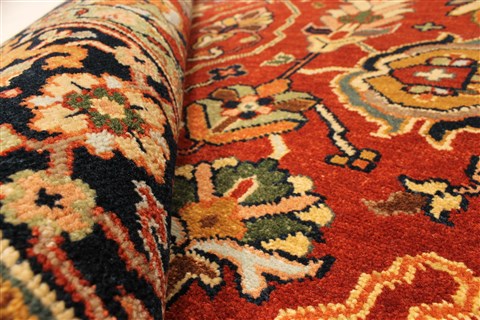 Serapi Beige Hand Knotted 310 X 60 Area Rug 250-28397 Image 12