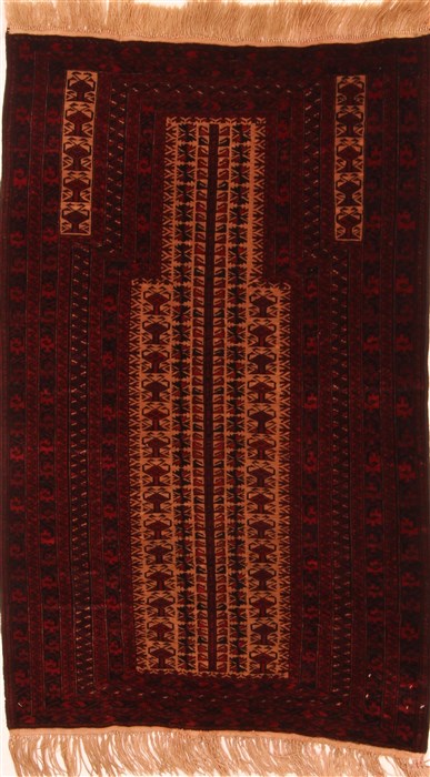 Baluch Red Hand Knotted 211 X 49 Area Rug 253-28400 Image 0