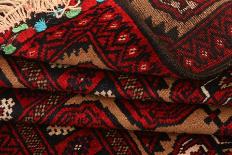 Baluch Beige Hand Knotted 30 X 50 Area Rug 100-28402 Image 4