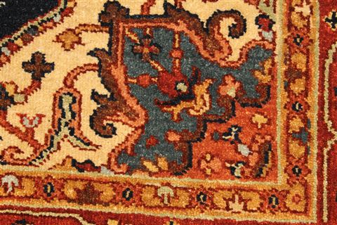 Serapi Blue Hand Knotted 311 X 510 Area Rug 250-28403 Image 11