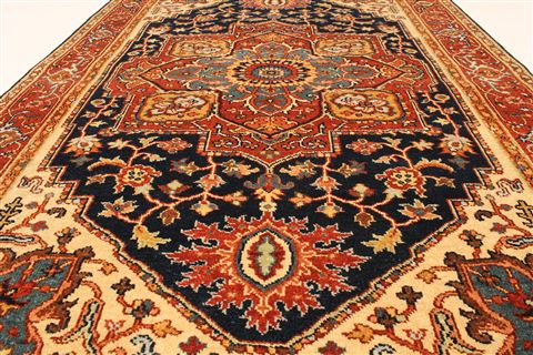 Serapi Blue Hand Knotted 311 X 510 Area Rug 250-28403 Image 4