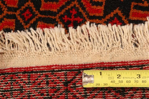 Baluch Red Hand Knotted 30 X 47 Area Rug 253-28405 Image 4