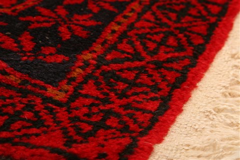 Baluch Red Hand Knotted 30 X 47 Area Rug 253-28405 Image 5
